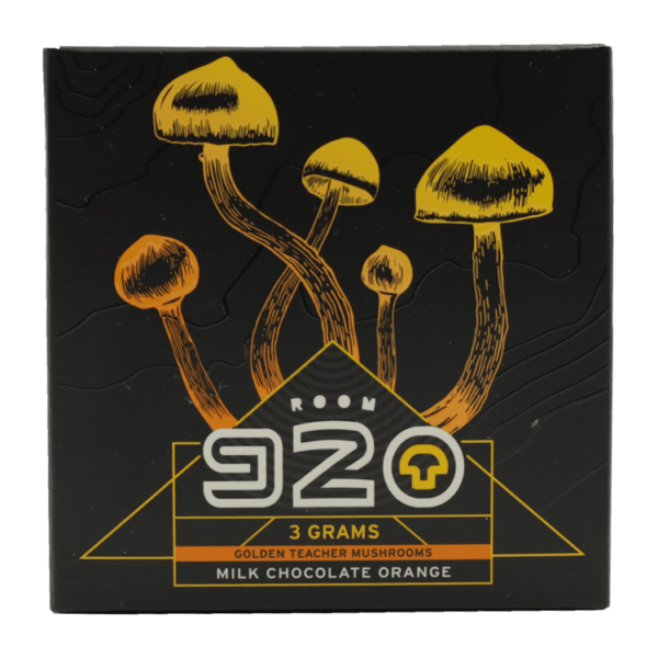 Room 920 - Mushroom Chocolate Bar - Milk Chocolate Orange - 3 grams | Magic Mushrooms Vancouver Canada