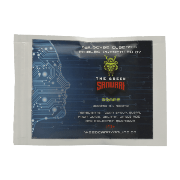 The Green Samurai - Shroom Gummies - Grape - 3g | Magic Mushrooms Vancouver Canada