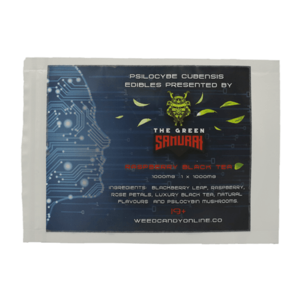The Green Samurai - Raspberry Black Tea - 1000mg | Magic Mushrooms Vancouver Canada
