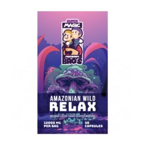 Super Magic Mushroom Bro’s - Amazonian Wild RELAX - 400MG Capsules | Magic Mushrooms Vancouver Canada