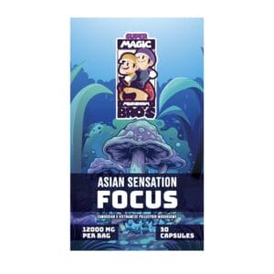 Super Magic Mushroom Bro’s - Asian Sensation FOCUS - 400MG Capsules | Magic Mushrooms Vancouver Canada